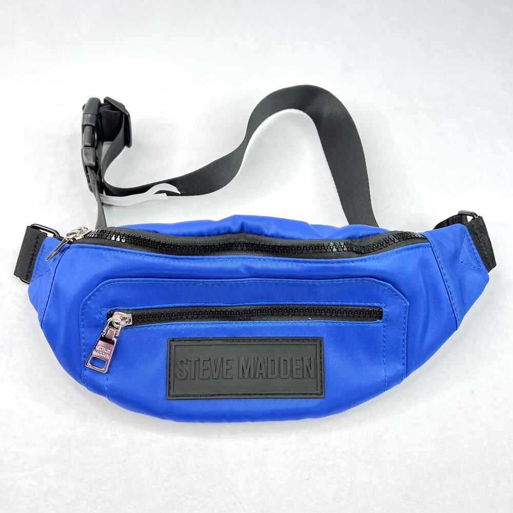 NWOT Steve Madden Blue & Black Fanny Pack